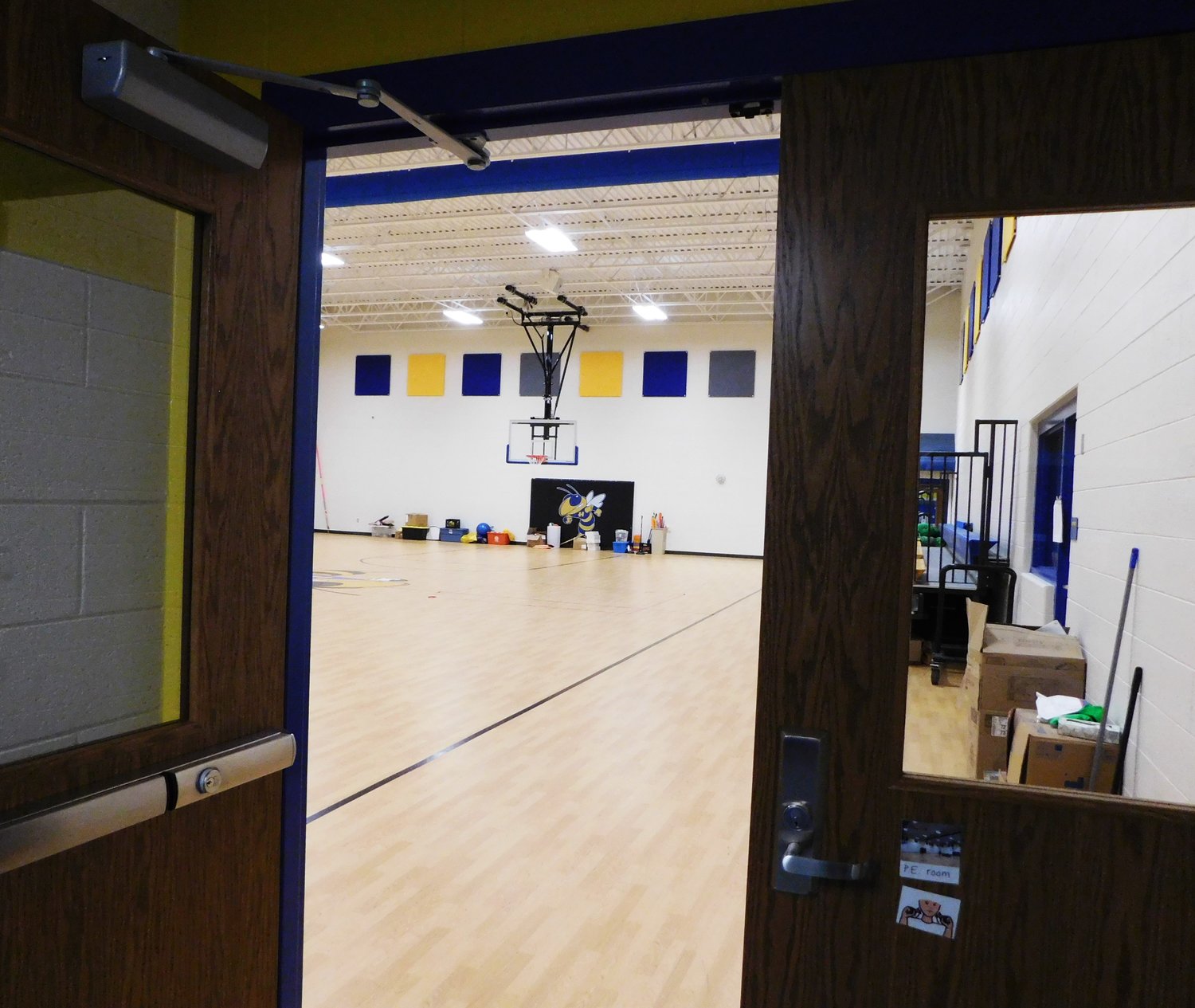 The halls of the newly renovated Larson Elementary School are lined with motivational messages, along with classroom entries filled with positive messages and character-driven philosophy.